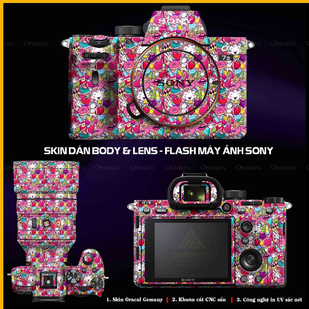 สติ๊กเกอร์ผิว Sony A6000/6/6200/6300/6400/6500/6600/6700/ZV1/ZVE10/ZV1M2/Nex3/Nex7/NexF3/A75