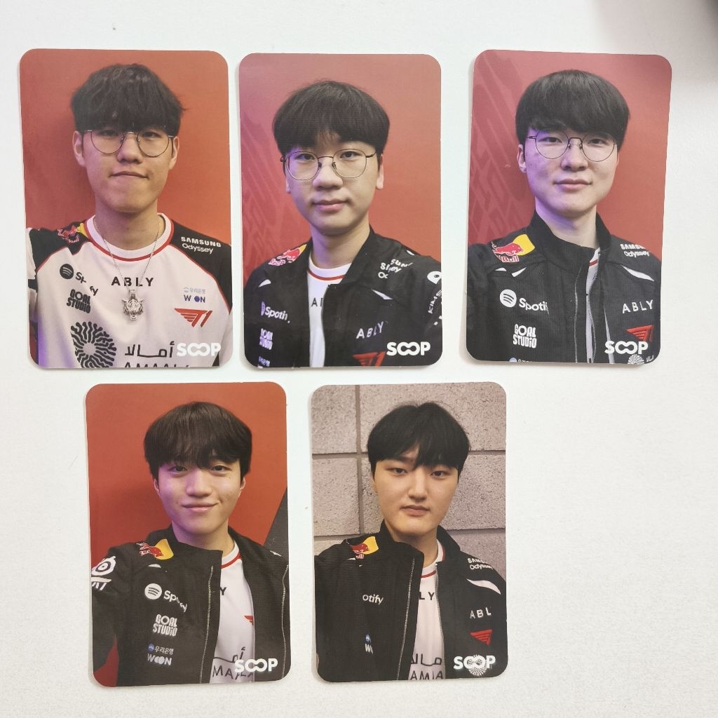 การ์ดมุมมน T1 Faker Dran Oner Peyz Keria McDonald Soop Live League of Legends Lol