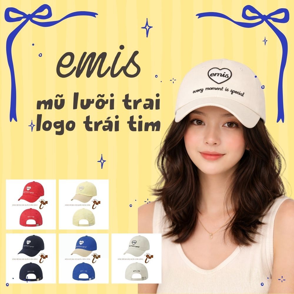 EM10/11 Ball-Cap EMIS หมวกโลโก้หัวใจ