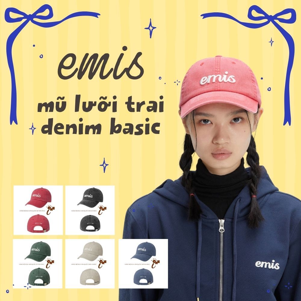 Ball-Cap EM-07 EMIS Vintage Washed Stylized Logo