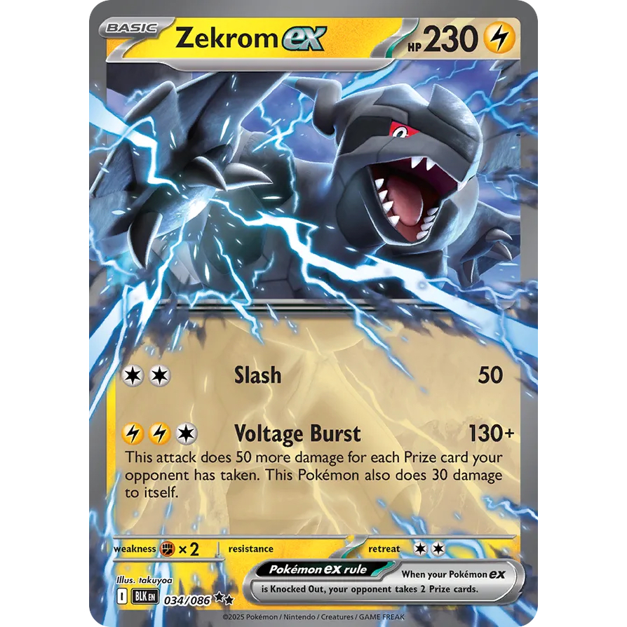 BLK - Pokemon TCG - 034/086 - Zekrom EX - Double Rare