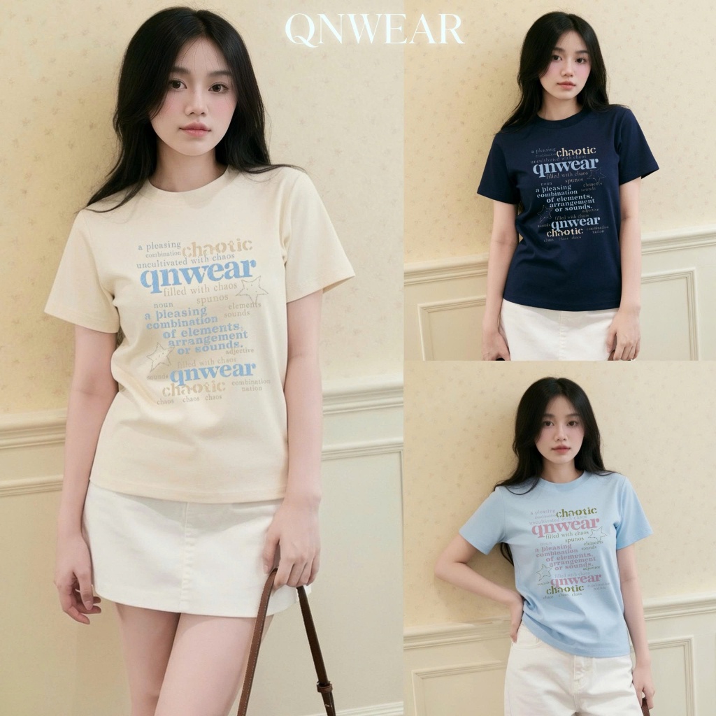 NEW VOUCHER 2026 Babytee Chaotic QNwear เสื้อยืด - พรีเมี่ยมคอตตอน 250gsm นุ่ม ยืด ทรงเข้ารูป