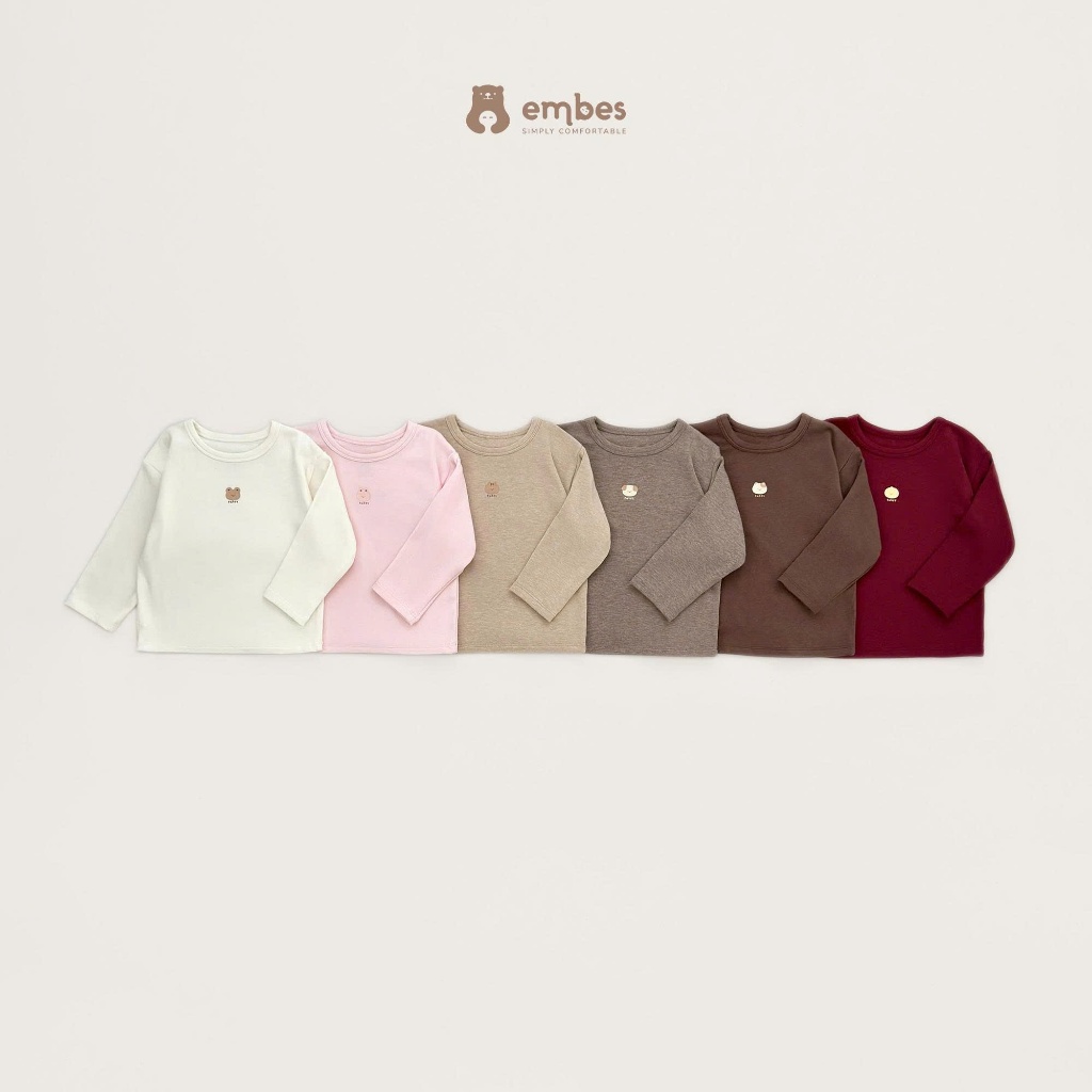 Embes Baby Thermal Jacket เสื้อแขนยาวคอเต่าลาย้เหนียวนุ่มและอบอุ่นสําหรับฤดูใบไม้ร่วงและฤดูหนาวสวมใส