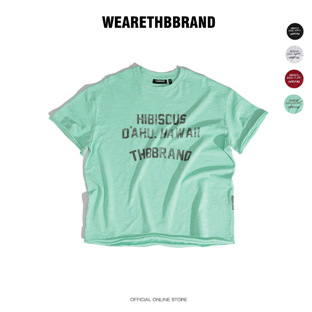 CLEAN FIT THBB OAHU เสื้อยืดฟอร์ม - [ผ้าฝ้ายรอยขีดข่วนระดับพรีเมียม หดตัว] / THBBRAND