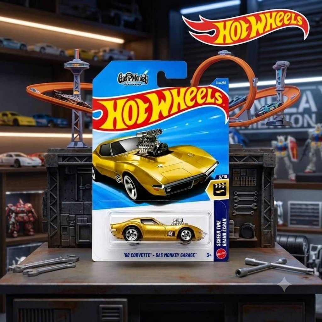 Hot Wheels 68 Corvette Gas Monkey Garage 1:64 รุ่นรถ – ของแท้ Chevrolet Corvette C3