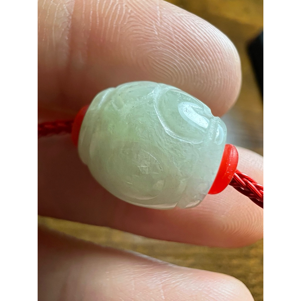สร้อยข้อมือสายหยกปิดเสียงพร้อมหินหยกขาวสัมผัส 12 x 11.8 mm_Jade_PU 4u_health