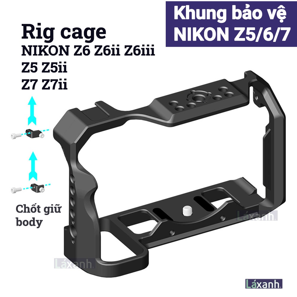 Nikon Z6iii Z5 Z6 Z6ii Z7 Z7ii | Rig กรงกล้องกรอบป้องกันสําหรับ nikon z63 z62 z6 z7 z5 อุปกรณ์เสริมส