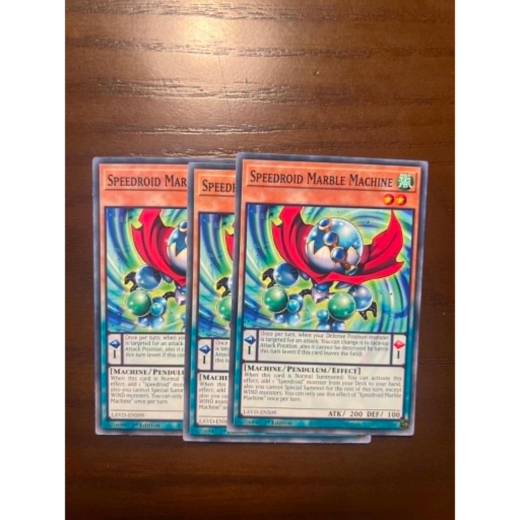 ของแท้ Yugioh Card Speedroid Marble Machine LAVD-ENS09