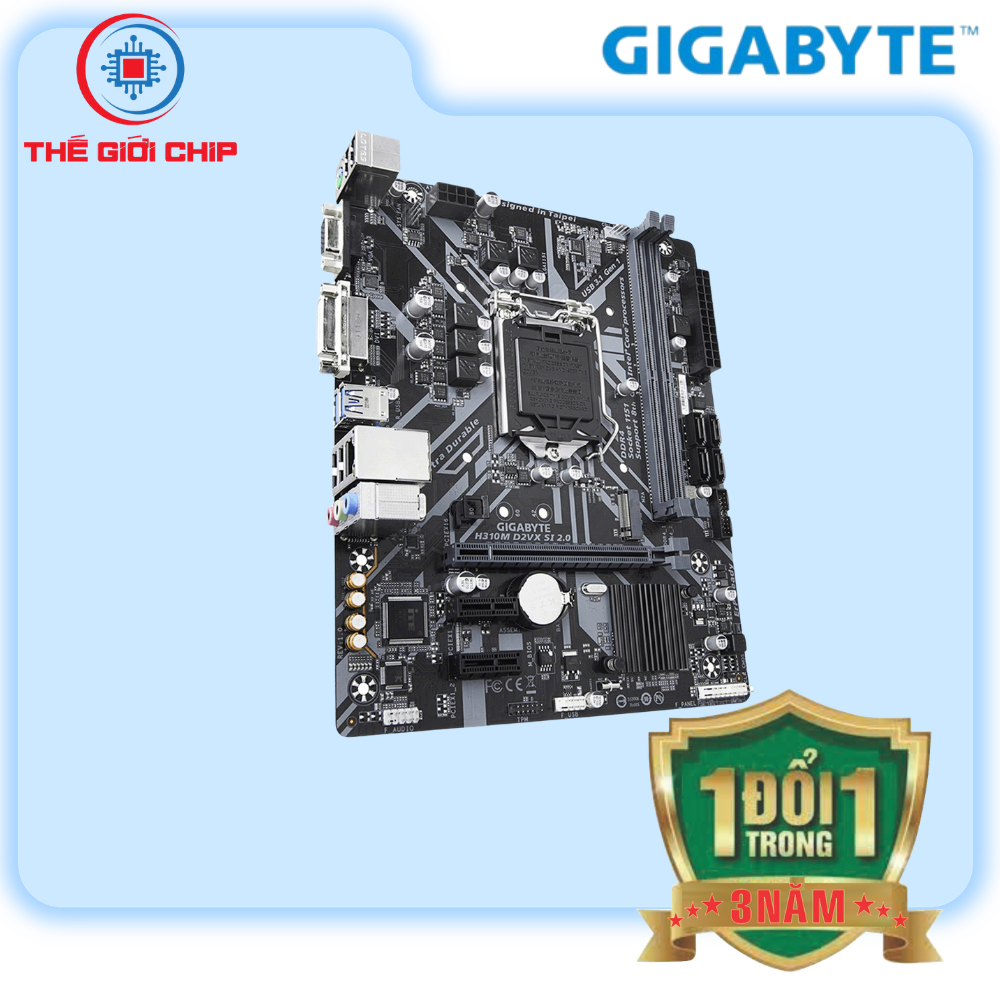เมนบอร์ด Gigabyte GA H310M-D2VX-SI 2.0 (NVMe M.2 * DVI +VGA ) ฉันชอบซัพพลายเออร์ Box 36 เดือนใหม่