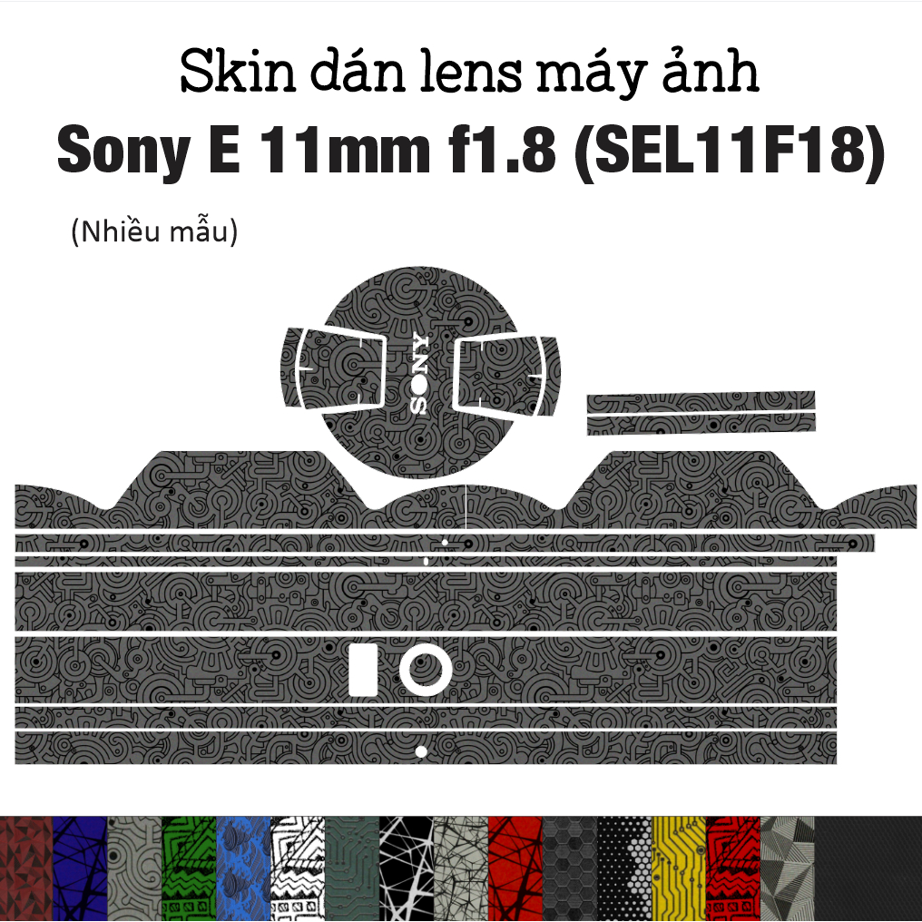 3M Skin for Sony E Lens 11mm f1.8 - SEL11F18 (หลายรุ่น) | ฟิล์มกันรอยขีดข่วนและปกป้องเลนส์กล้อง 11 ม
