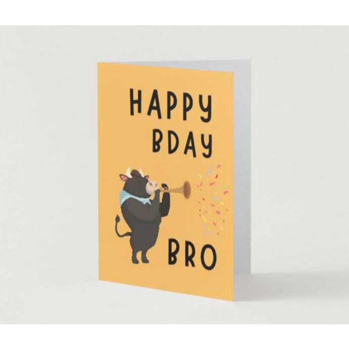 การ์ด Happy Birthday Bro - การ์ดอวยพร Bro Birthday