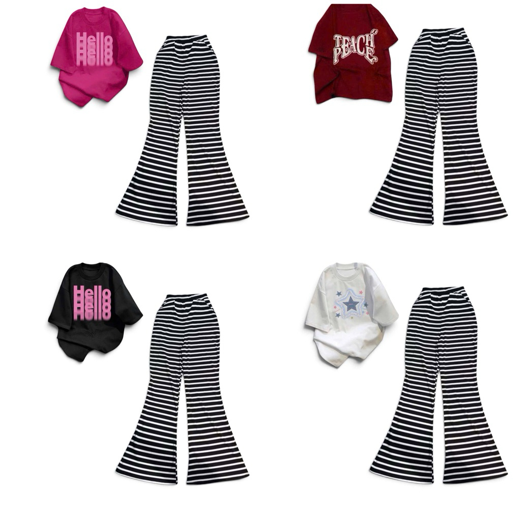 Hot Hit T-shirt Set Collection of Hot Trend Models + ลาย Qloe M39