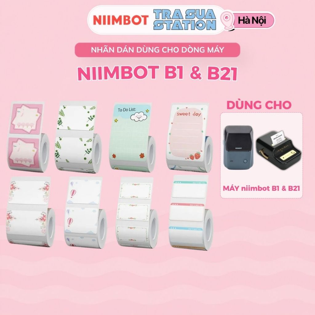 กระดาษฉลากสี NIIMBOT สําหรับเครื่องพิมพ์ฉลาก B21 / B1 (B Series)