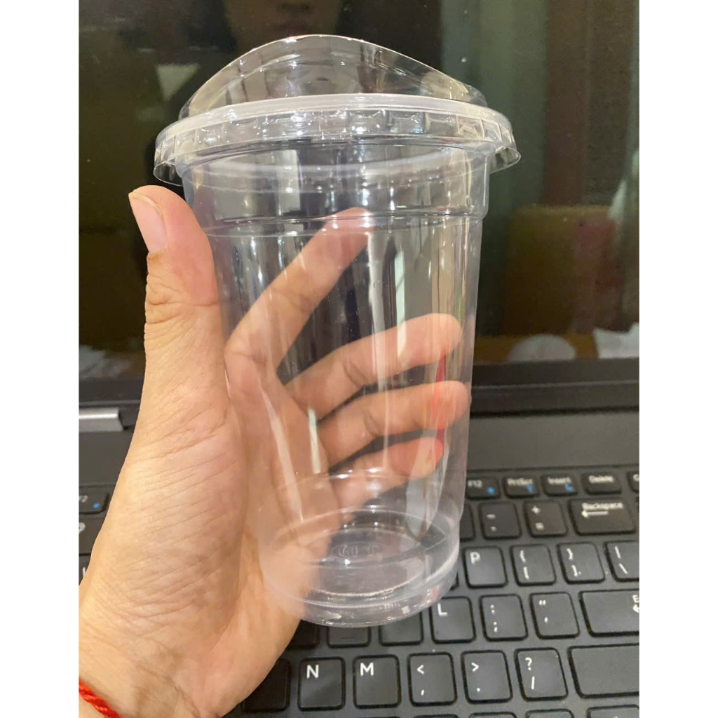 ถ้วย PP500ml หนา 100 ใบ + ฝาดื่มโดยตรง N95