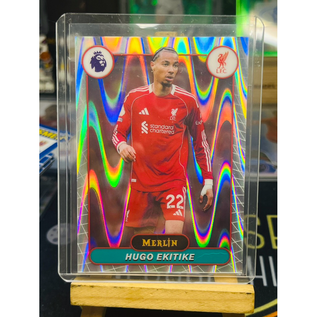Hugo Ekitike Liverpool Wave Topps Merlin EPL 2025/26 การ์ดฟุตบอล