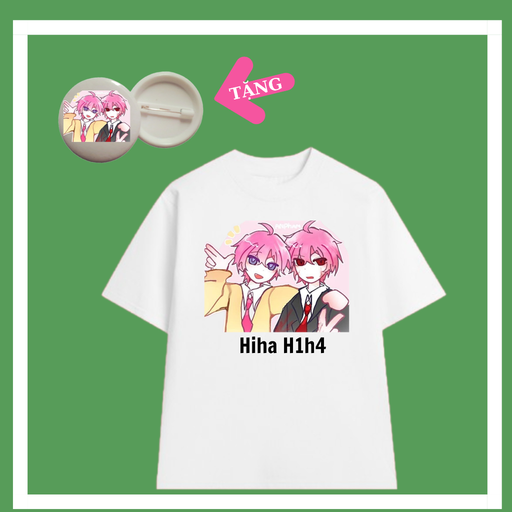 เสื้อยืดเด็กชายพิมพ์ลาย Hiha aut hessades hiha Alpha h1h4Glitch h1h4 Village ผ้าคอตตอนไทยยืด - รวมป้