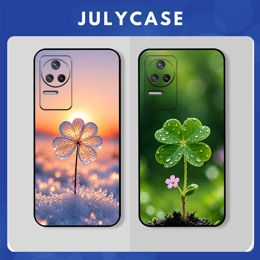 เคส Xiaomi Redmi K60 / K60 Pro / K60 Ultra รูปทรงโคลเวอร์ 4 ใบ โชคดี สวย