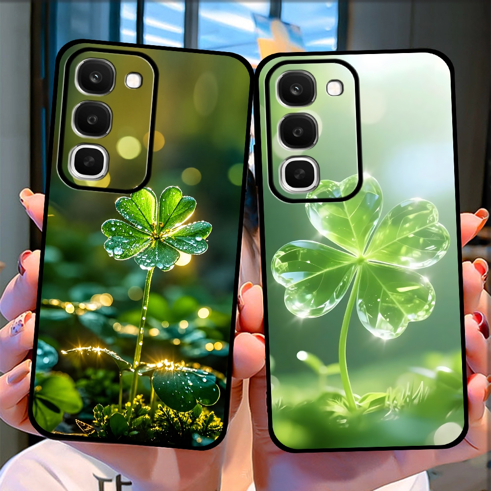 Realme C100 / C100i / C100x เคสโทรศัพท์โคลเวอร์สี่ใบนําโชค โชคลาภ และสันติภาพ 2tstore