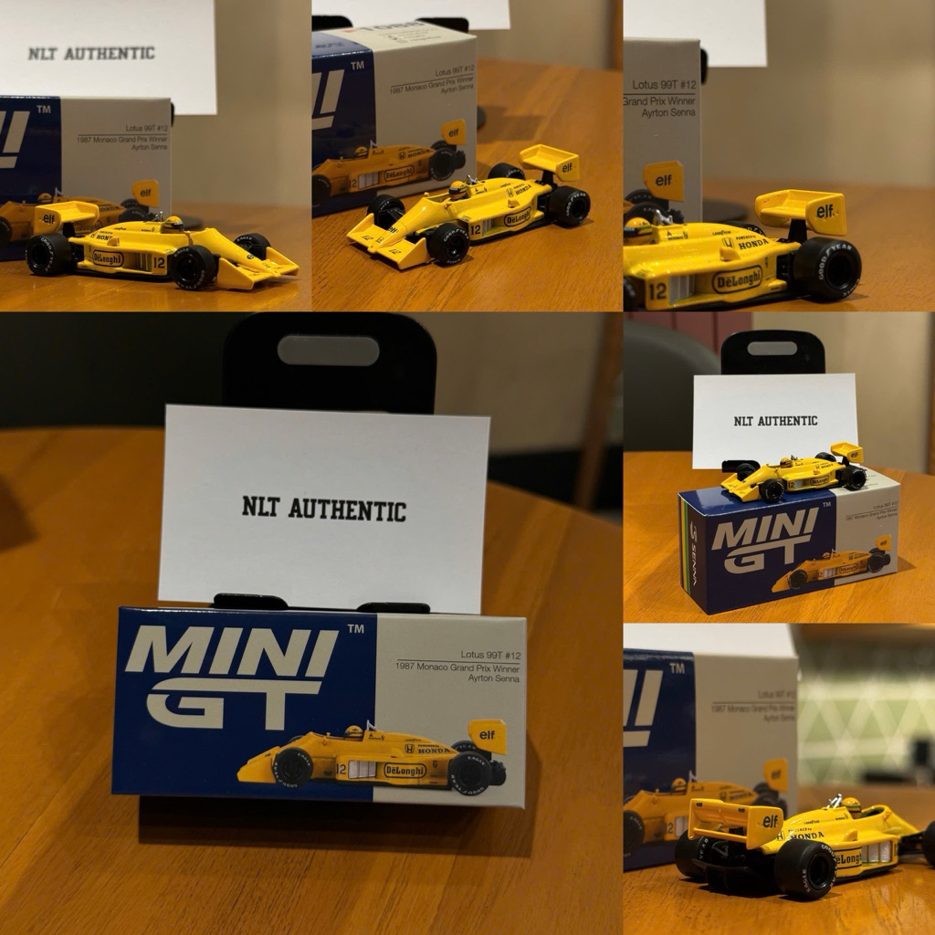 MiniGT ( Box / Newseal ) Lotus 99T 12 1987 Monaco Grand Prix Winner Ayrton Senna