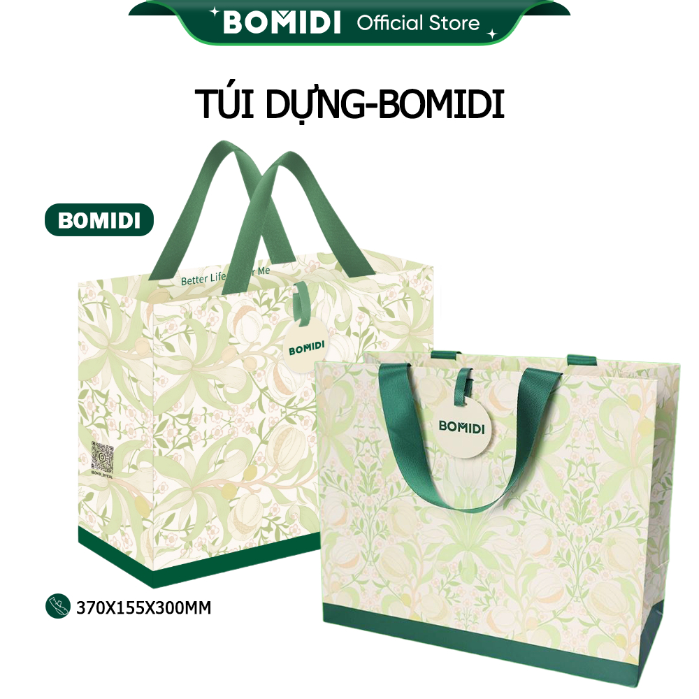 BOMIDI-BOMIDI ถุงกระดาษคุณภาพสูง - ถุงกระดาษ 370x155x300mm ซื้อและรับของขวัญ