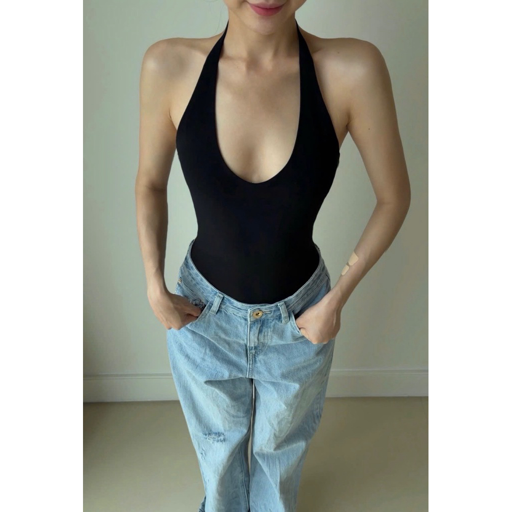 (DEAL 9/9) VBS - EIRA BODYSUIT – BODYSUIT 2-LAYER OPEN BACK COLLECTION พื้น