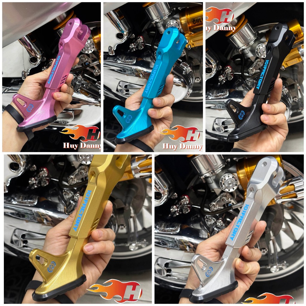 1o1 Factory ขาตั้งอลูมิเนียม CNC สําหรับ Vespa Sprint, Primavera