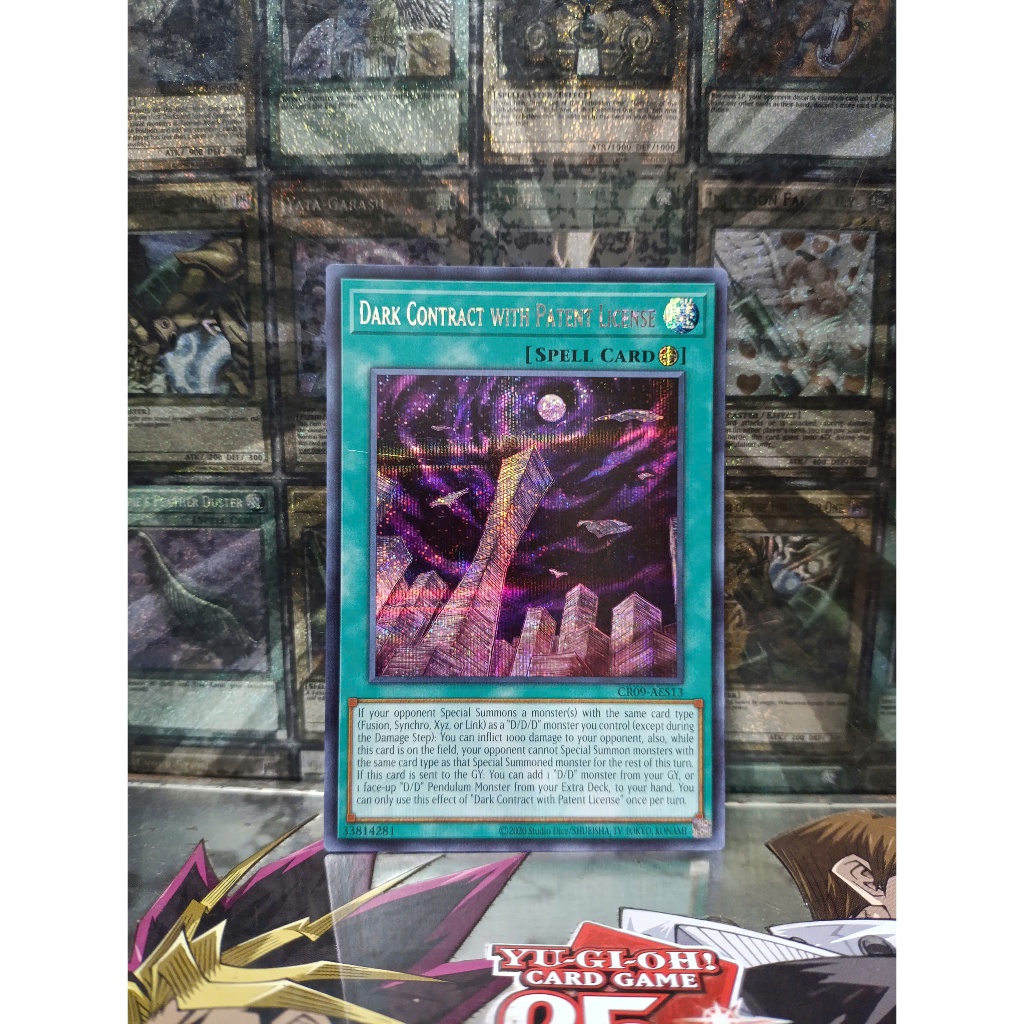 [ Do Lac 2 Yugioh ] AE Yugioh Spell Card CR09-AES13 สัญญามืดพร้อมใบอนุญาตสิทธิบัตร (SER)