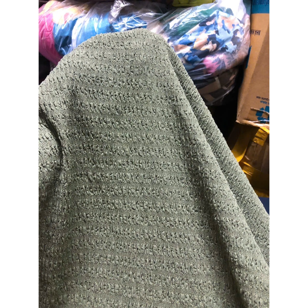E868 - ผ้ายืดนูนสีเขียวมอส (1.85m x 1.6m) ยืด 4 ทิศทาง