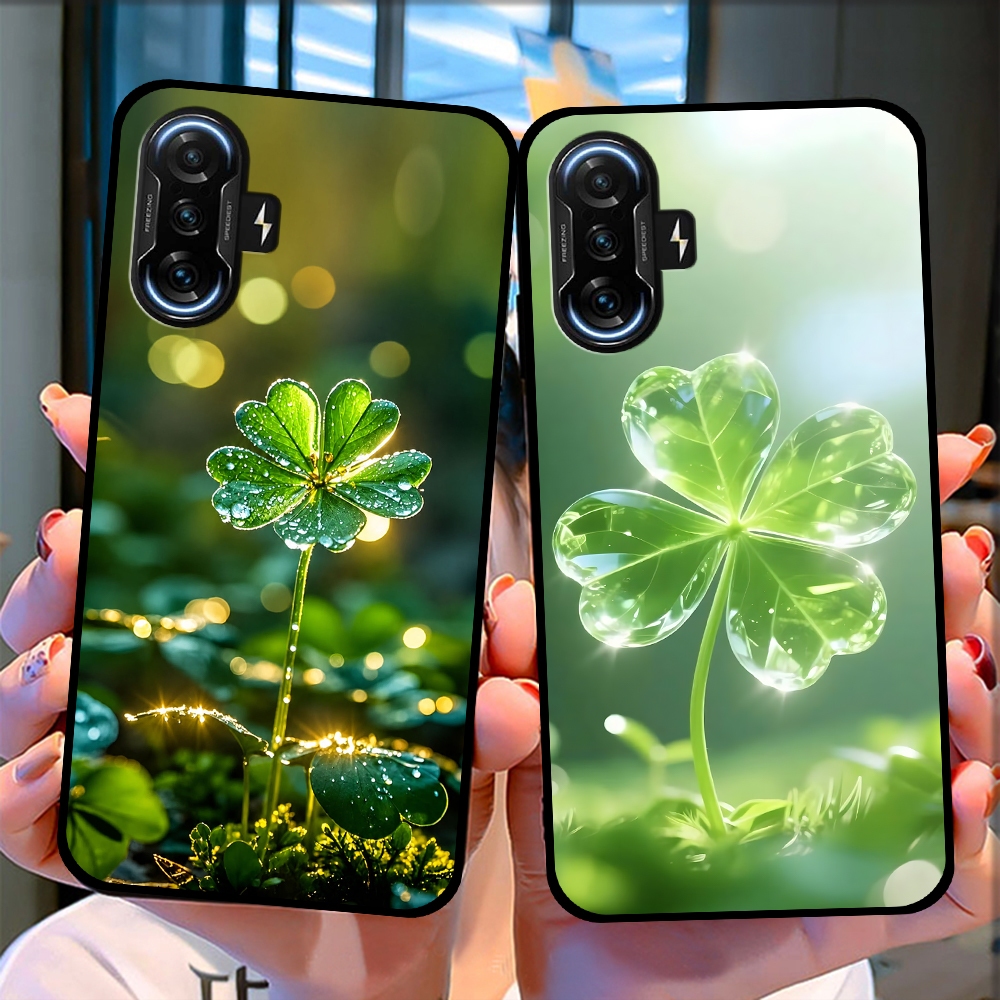 Xiaomi Redmi K40 - K40 Pro - K40 Pro Plus - K40 Pro+ เคสโทรศัพท์โคลเวอร์สี่ใบนําโชคลาภ