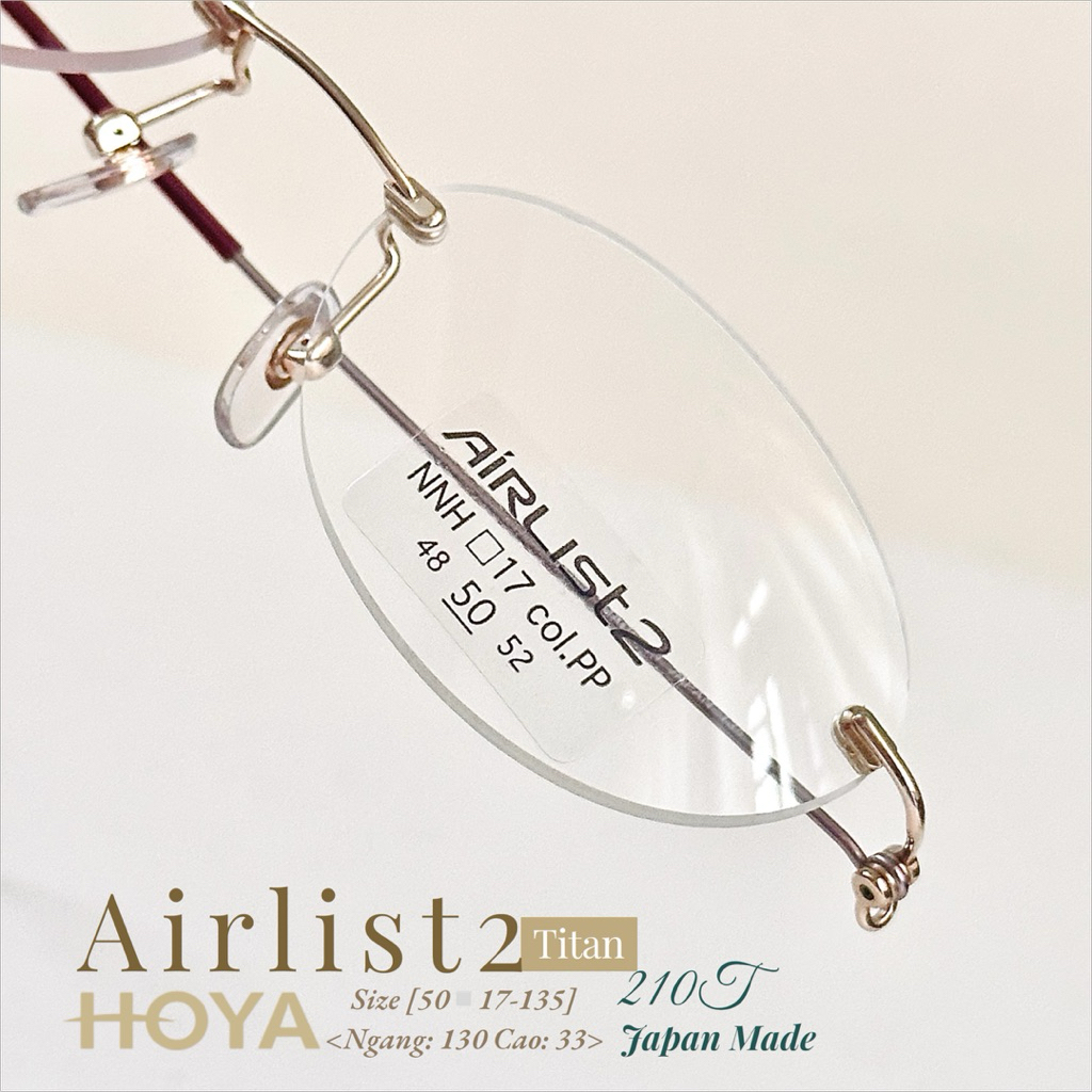 HOYA Airlist2 210T Sz130 กรอบแว่นตา
