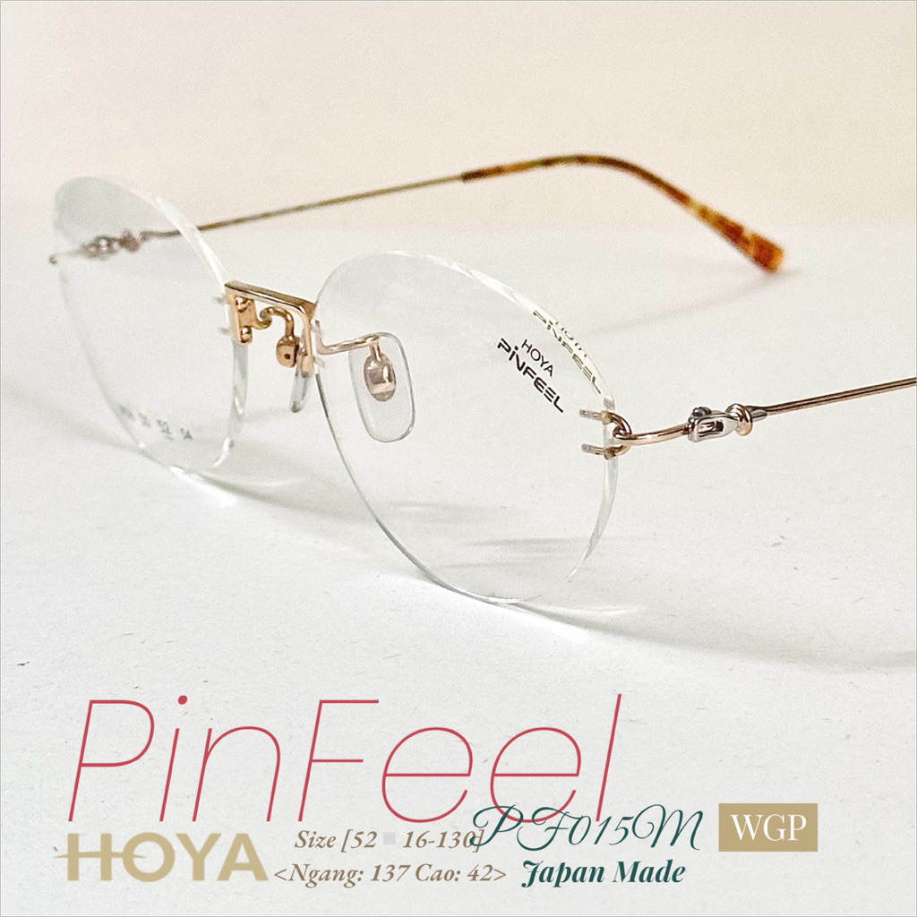 HOYA PinFeel PF105M WPG Sz137 แว่นกรอบ