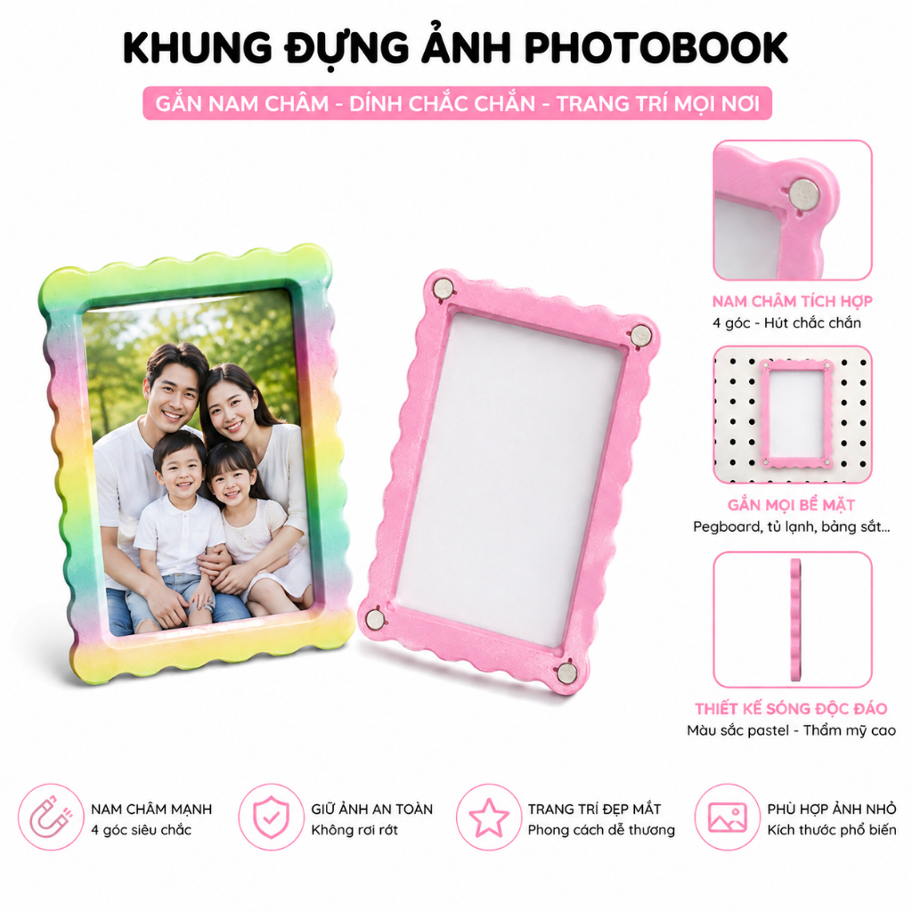 PHOTOBOOK PHOTO FRAME – DECOR MAGNETIC PHOTO FRAME
