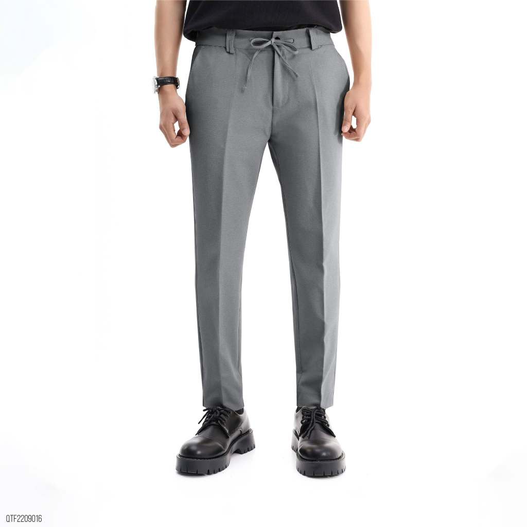 [FAPAS] Hinno Slimfit กางเกงผู้ชายทําจากผ้าสีกากีหนาเรียบอย่างเป็นทางการกางเกงพื้นฐานสํานักงานหรูหรา