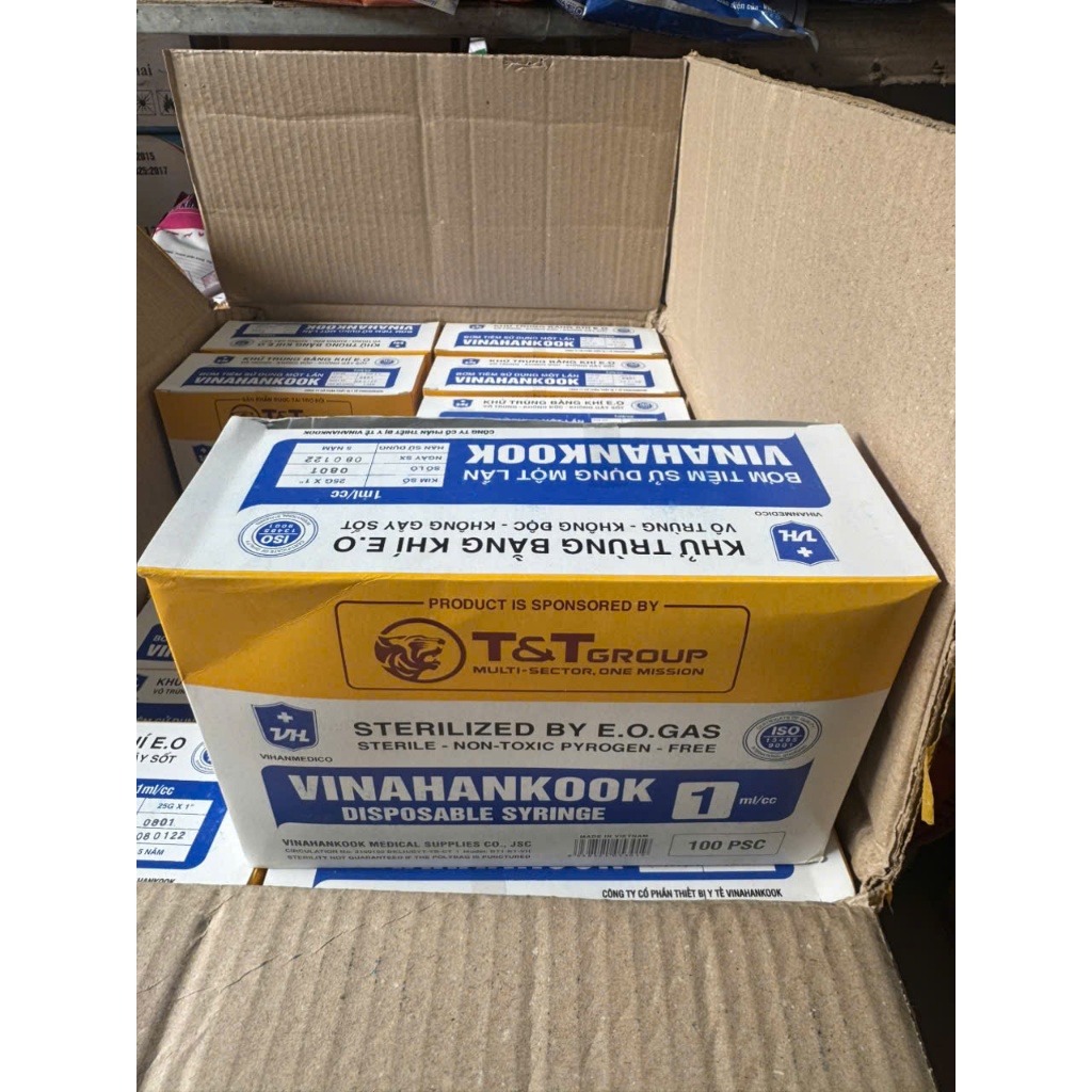 ผลิตภัณฑ์ 1 กล่องของ CYLINDER 100 ชิ้น 1ML DISPOSABLE