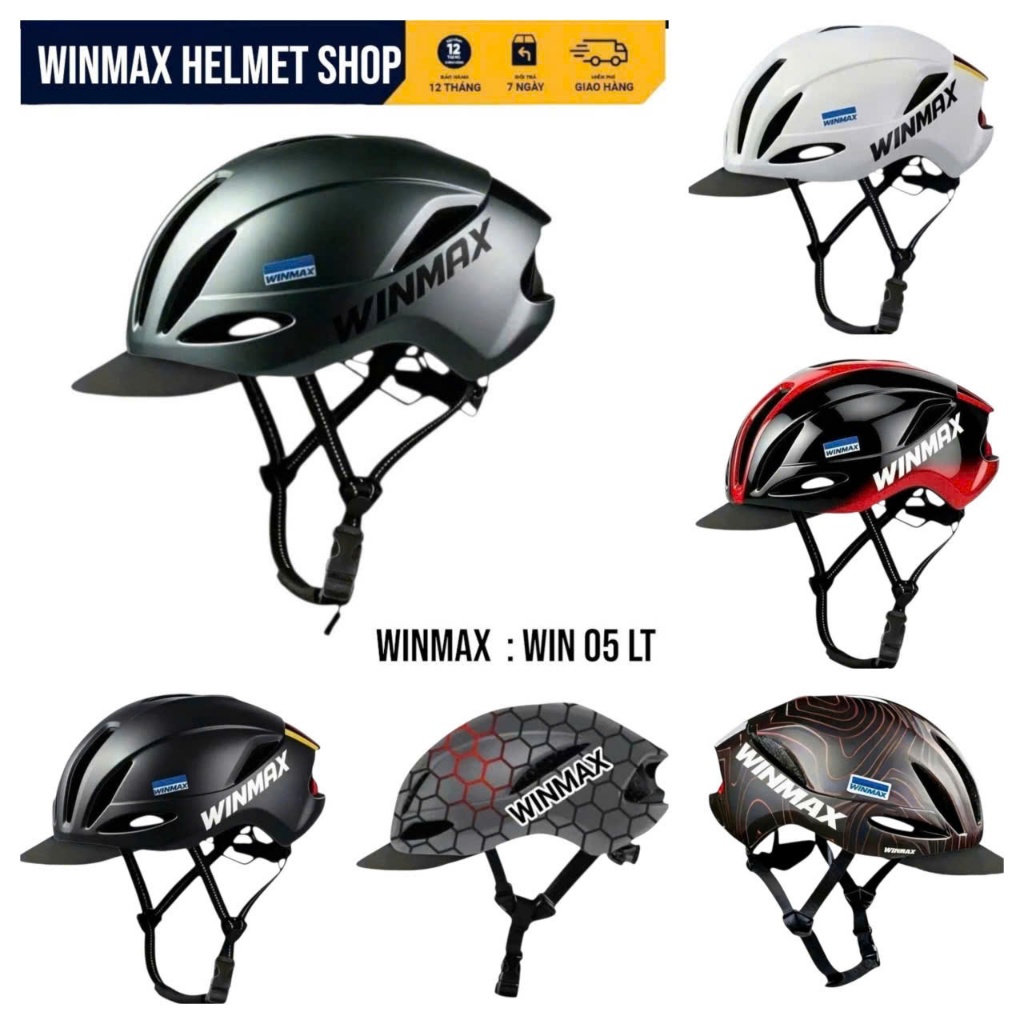 หมวกกันน็อคจักรยานกีฬา WINMAX WIN 05 รวมหมวกกันน็อค WINMAX รุ่นแท้ 02 รุ่น WIN