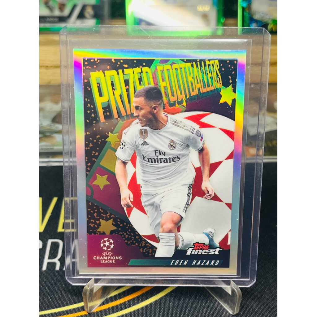 Eden Hazard Real Madrid Prized Footballers Topps Finest UCL 2019/20 การ์ดฟุตบอล