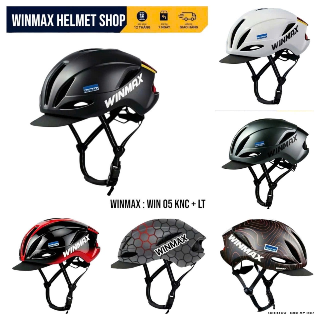 หมวกกันน็อคจักรยานกีฬา WINMAX WIN 05 รวมหมวกกันน็อค WINMAX รุ่นแท้ 02 รุ่น WIN
