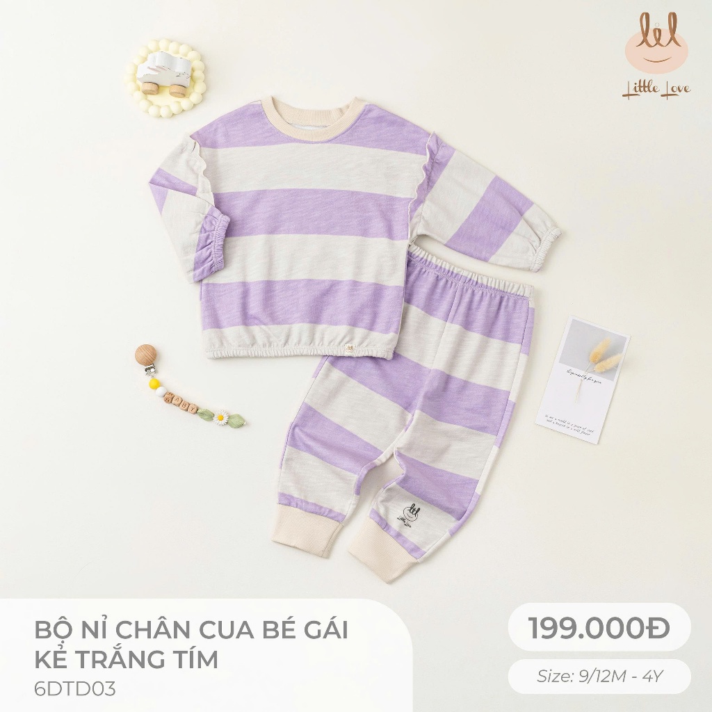 LIL LITTLE LOVE CRAB LEGS FELT SET FOR GIRLS [หนา ให้อบอุ่นได้ดี ผ้านุ่มยืด] SZ สําหรับทารกตั้งแต่ 9