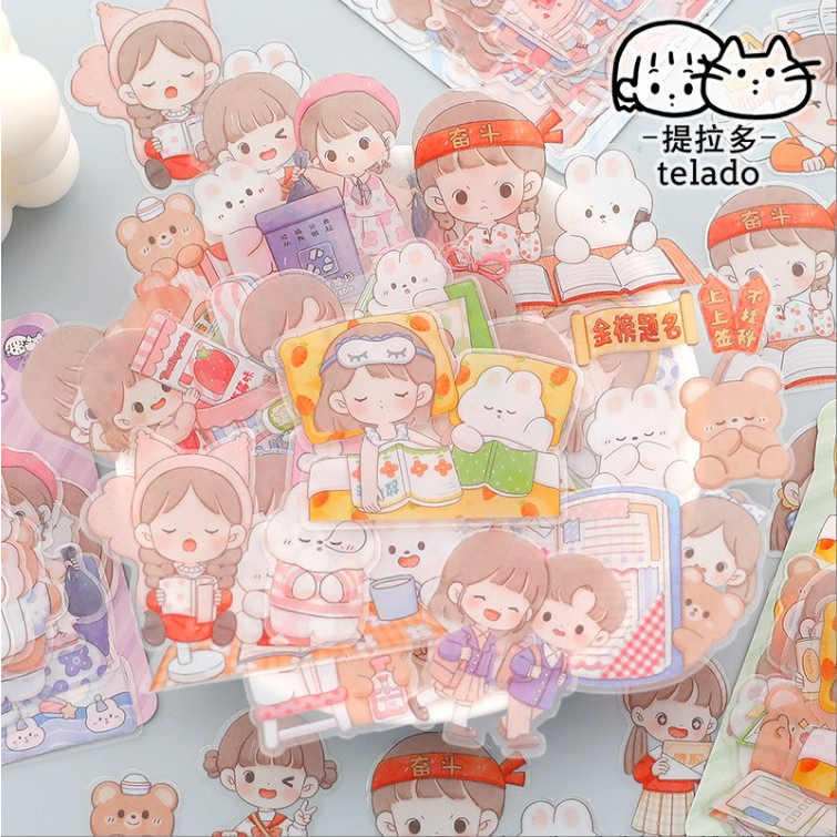 MSTZ-22/0-3-Sticker Telado - Diary of Abu and Friends จัดส่งแบบสุ่ม