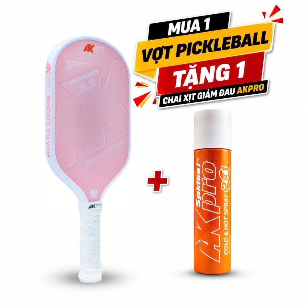 AKpro Pickleball Pro-Power 3.2 Carbon T700 Racket