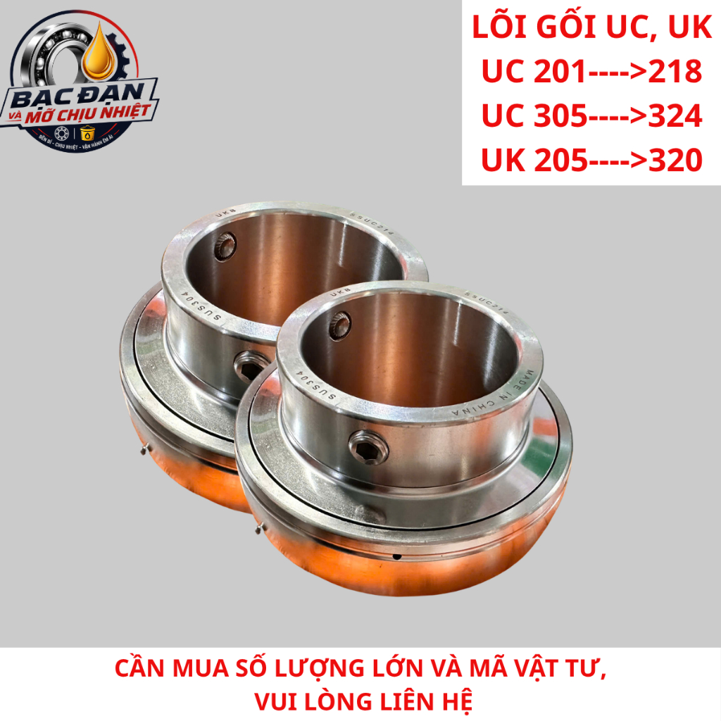 แกนแบริ่งคุณภาพสูง UK 205 - UK 218 และกระบอก (H Taper Bush) - แกนแบริ่งเรียวสําหรับงานหนัก