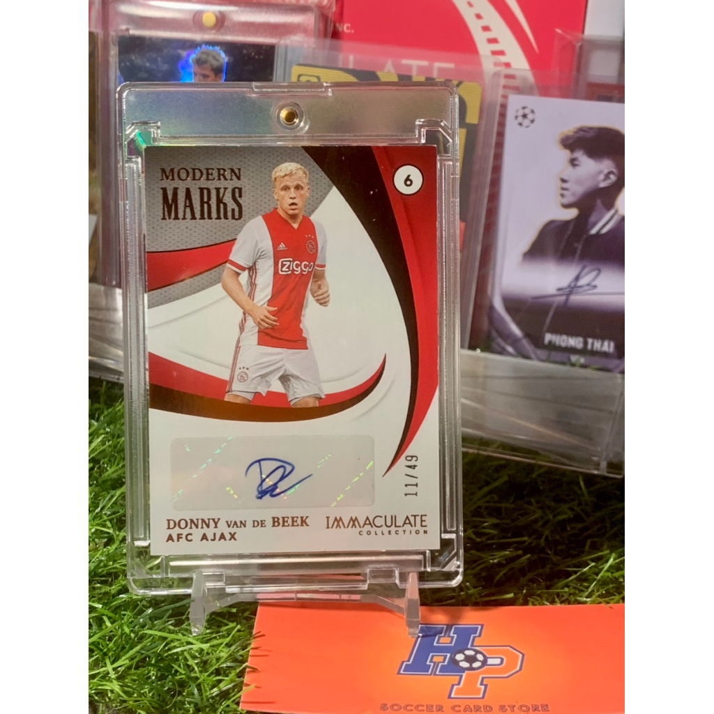 Donny Van De Beek การ์ดฟุตบอลพร้อมลายเซ็น /49 Panini Immaculate 2021