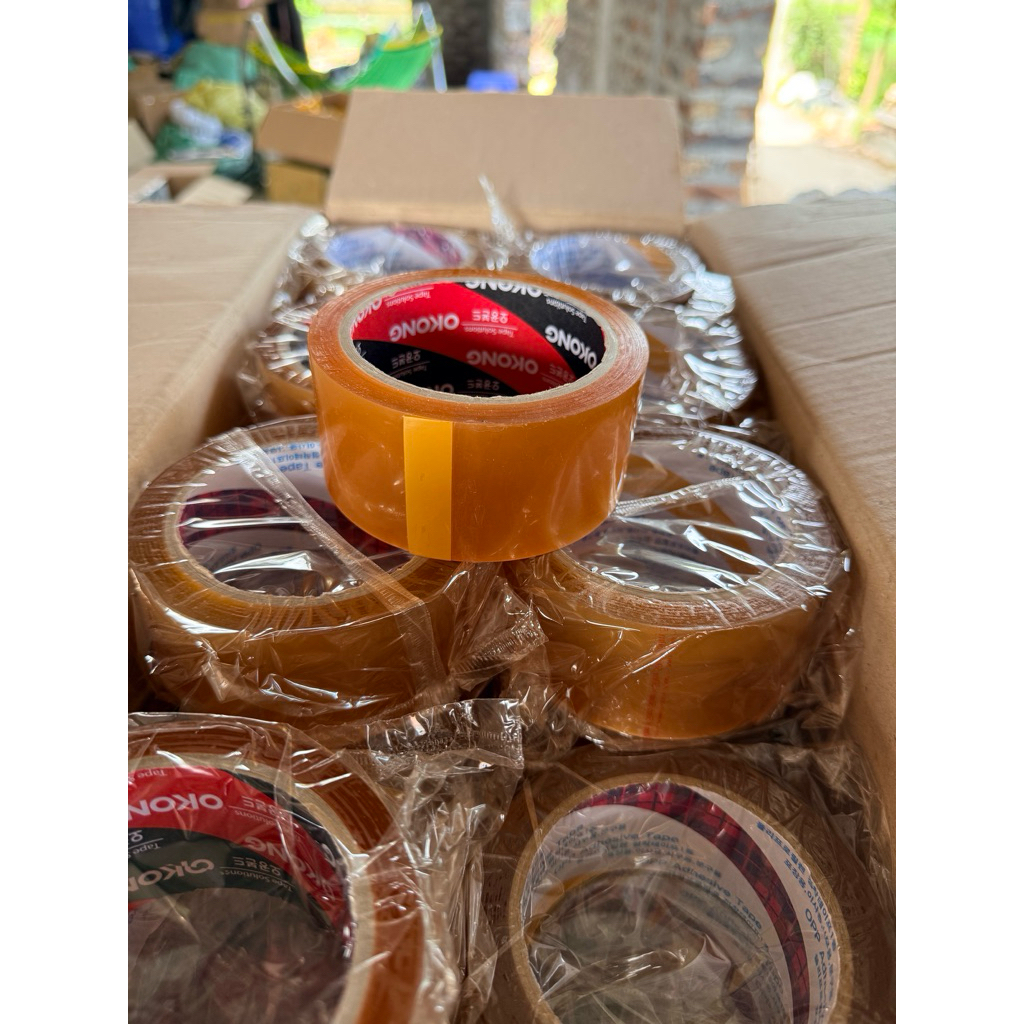 COMBO 5 ม้วนของเกาหลีนําเข้าบรรจุภัณฑ์ ADHESIVE TAPE, สีขาวบรรจุภัณฑ์ ADHESIVE TAPE, PACKAGING ADHES