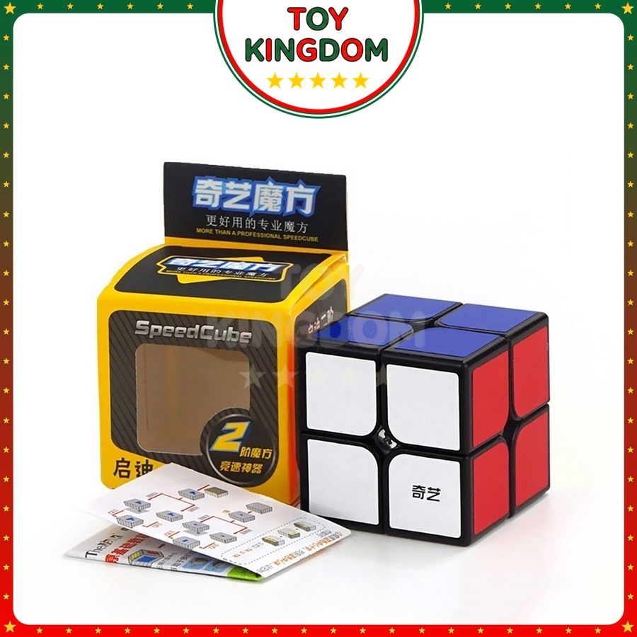 Rubik 2x2 QiYi QiDi W Rubiks Cube 2x2x2 สีดําชายแดนของเล่นปัญญาเด็ก - Toy Land
