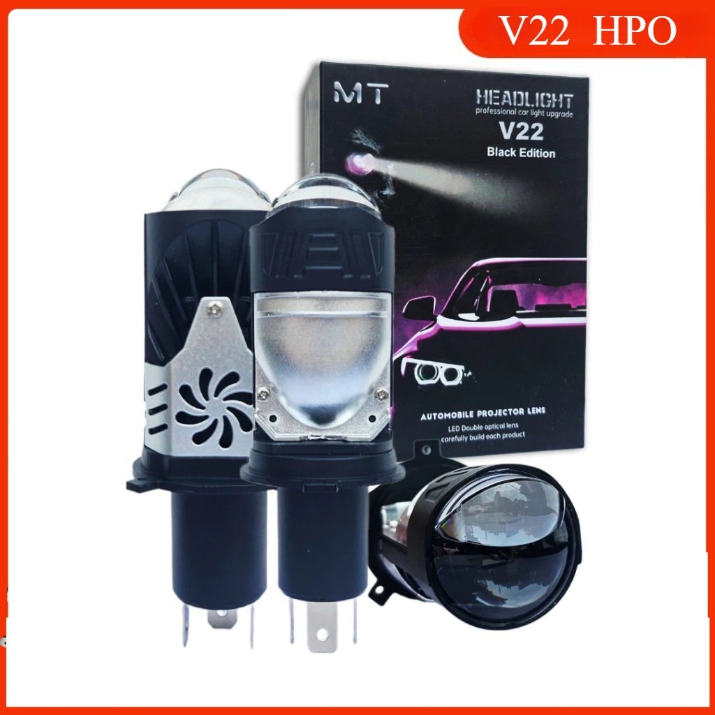 V22 ULTRA ไฟหน้า Led สว่างมากสําหรับรถยนต์และรถจักรยานยนต์ ขา H4 ความจุ 65W ไฟอะไหล่
