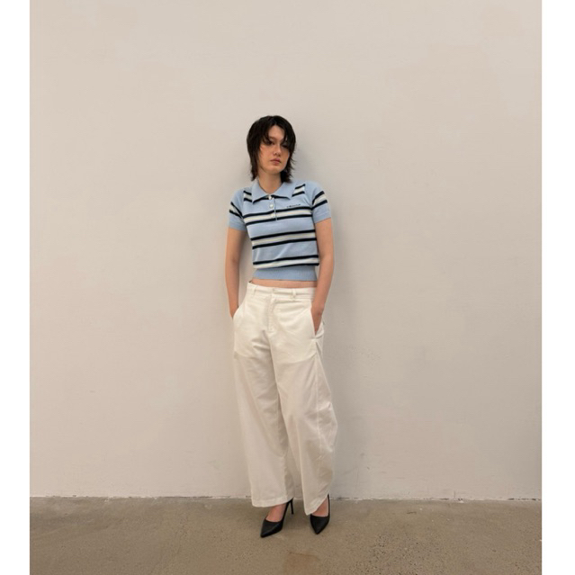 เสื้อยืดผู้หญิง Slim Wool Plaid 67PERCENT/67% - SAINT MARINA KNIT
