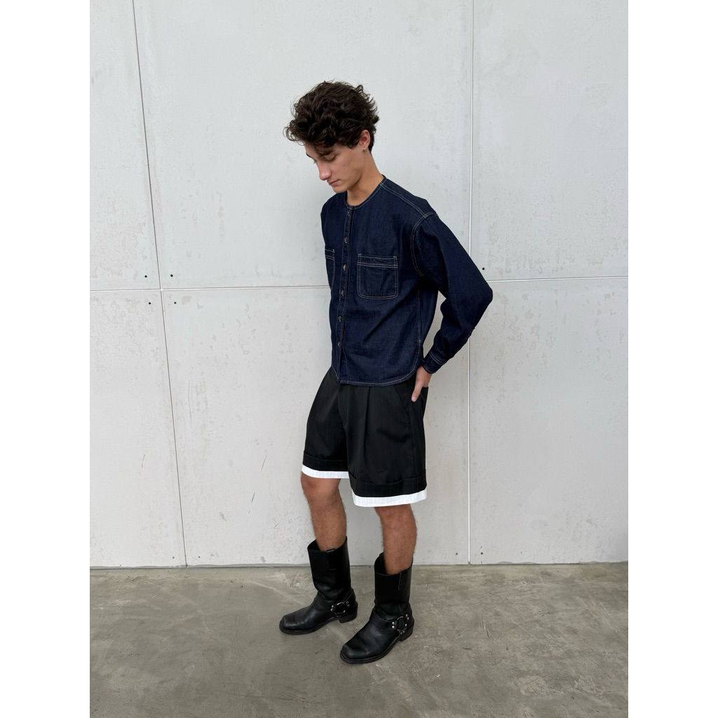 เสื้อยีนส์คอกลมแขนยาว 67PERCENT/67% - TOKYO DENIM SHIRT