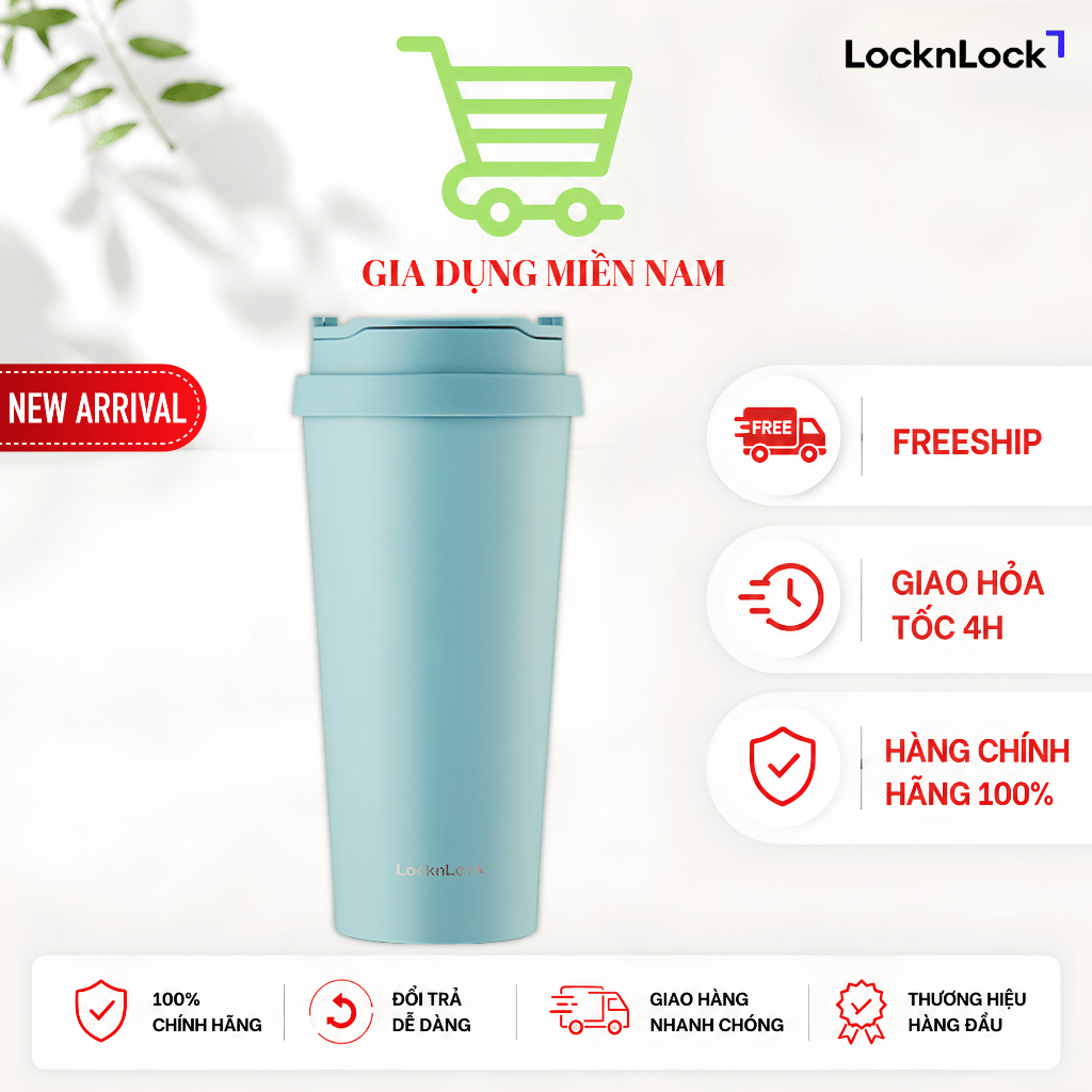 LocknLock LHC4279SBLU แก้วเก็บความร้อน ความจุ 540ml - สินค้าของแท้