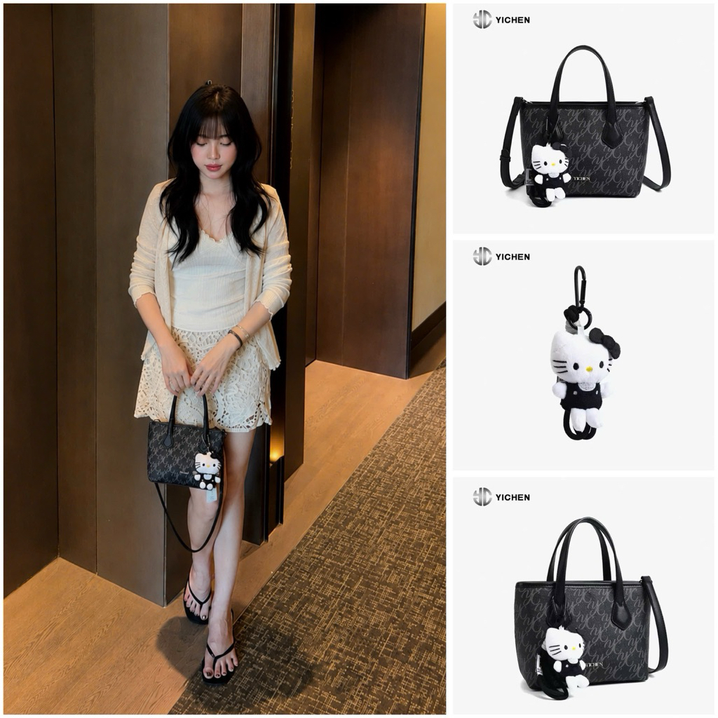 Yichen Tote QC กระเป๋าชาร์มแมวดํา