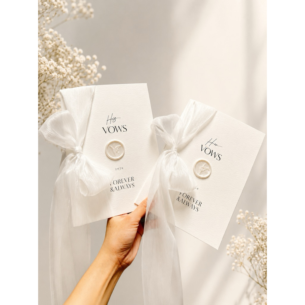 Vows Wedding 106 - การ์ด Vows พร้อมความปรารถนาสําหรับเจ้าสาวและเจ้าบ่าวที่งานแต่งงาน อุปกรณ์ประกอบฉา